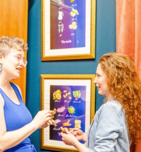 Joy Andrews with a Feng Shui client